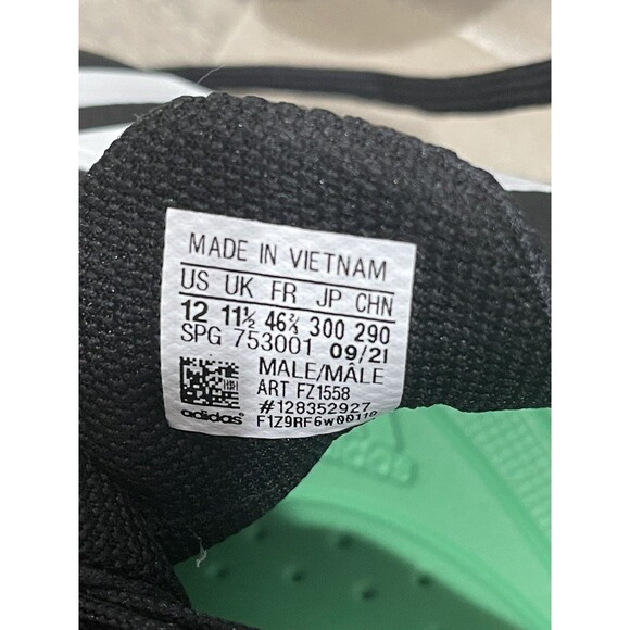 Adidas Baseball Cleats Icon 7 Mens Size 12 Black Metal Spike Athletic Shoes - Picture 6 of 7